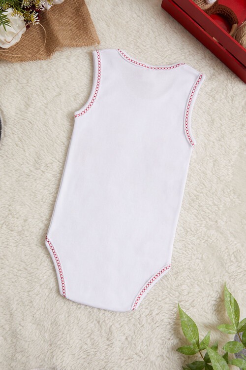 Bebek Çıtçıtlı Askılı Badi(Annem Beni Seviyor) 14489