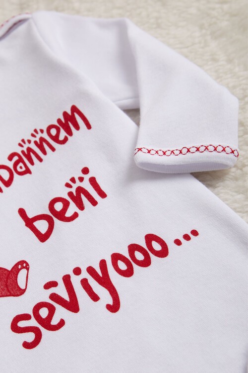 Bebek Çıtçıtlı Uzun Kol Badi Babannem Beni Seviyor 14649