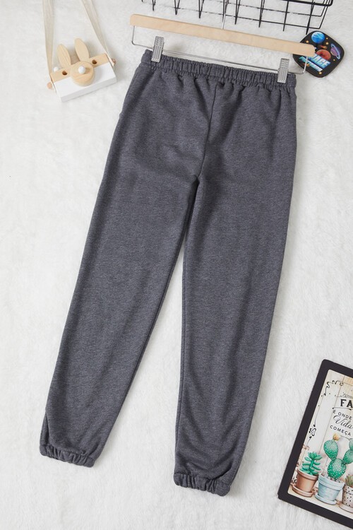 Bel Lastikli Basic Kız Çocuk Eşofman Altı 14995