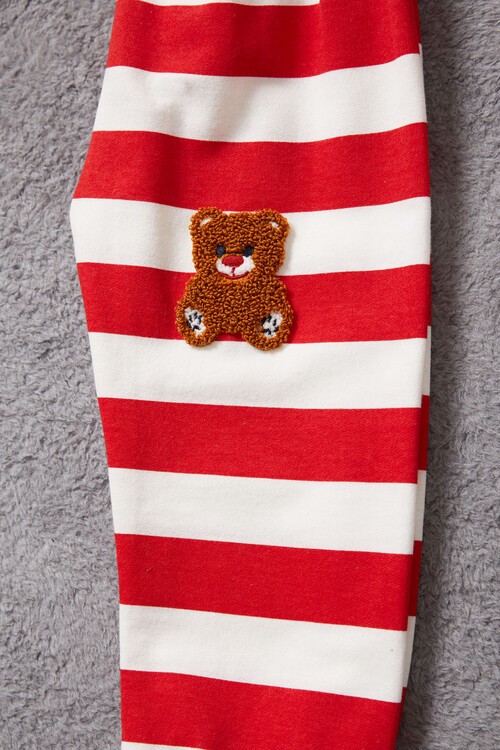 Çizgili Ayıcık Nakışlı Eşofman Takımı Unisex 14971