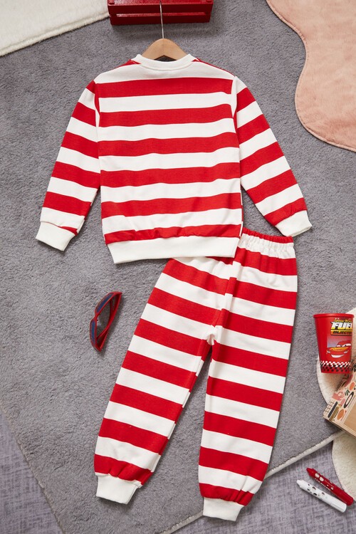 Çizgili Ayıcık Nakışlı Eşofman Takımı Unisex 14971