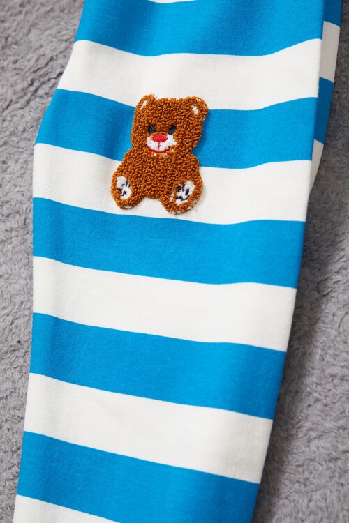 Çizgili Ayıcık Nakışlı Eşofman Takımı Unisex 14971