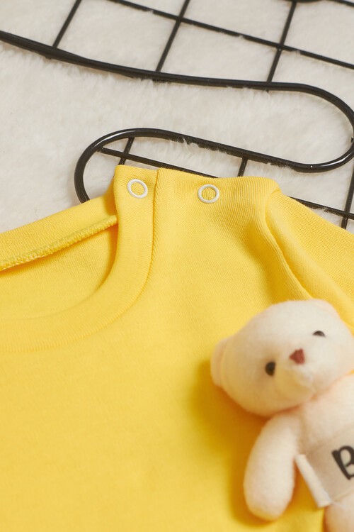 Erkek Bebek Ayıcıklı Yazı Baskılı Eşofman Takım 14627