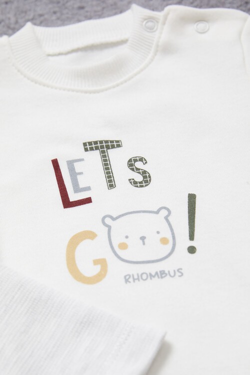 Erkek Bebek Badili Ceketli 3lü Eşofman Takımı 14974