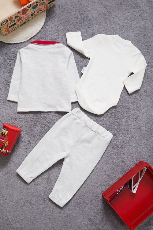 Erkek Bebek Badili Ceketli 3lü Eşofman Takımı 14974