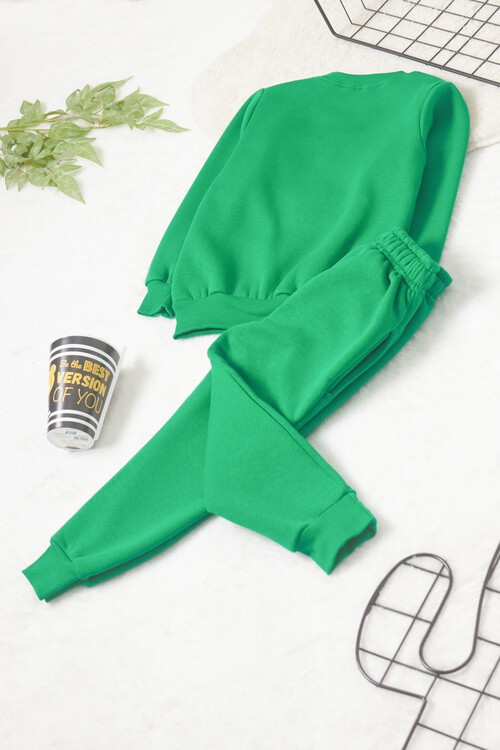 Erkek Çocuk Ayıcık Nakışlı Eşofman Takımı 14640