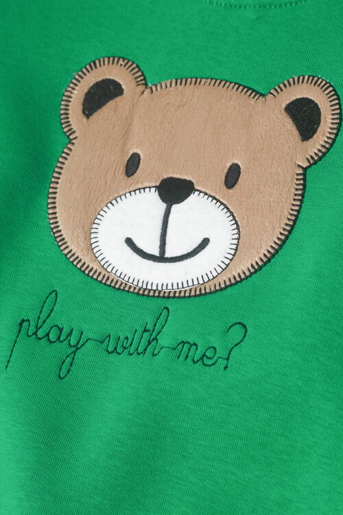 Erkek Çocuk Ayıcık Nakışlı Eşofman Takımı 14640