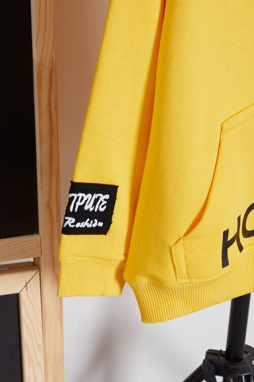 Erkek Çocuk Baskılı Kapşonlu Sweatshirt 9-13 Yaş 14150
