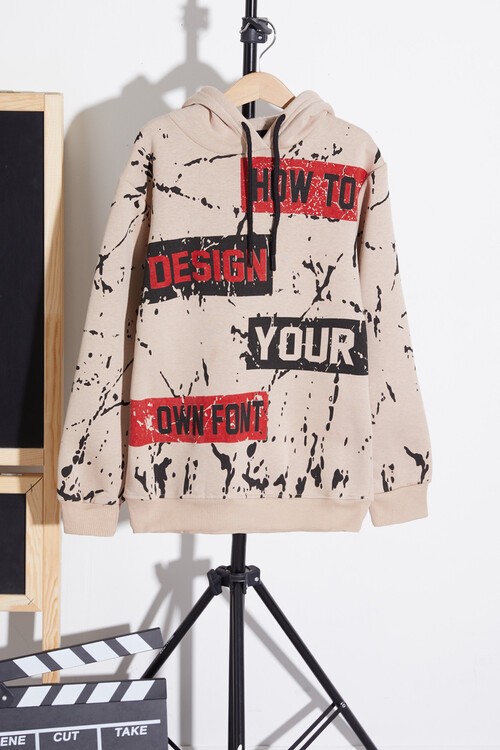 Erkek Çocuk Kapşonlu Sweatshirt 14151