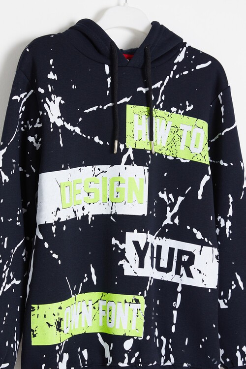 Erkek Çocuk Kapşonlu Sweatshirt 14151