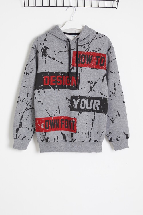 Erkek Çocuk Kapşonlu Sweatshirt 14151