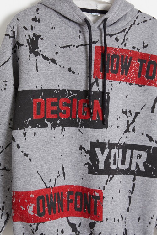 Erkek Çocuk Kapşonlu Sweatshirt 14151