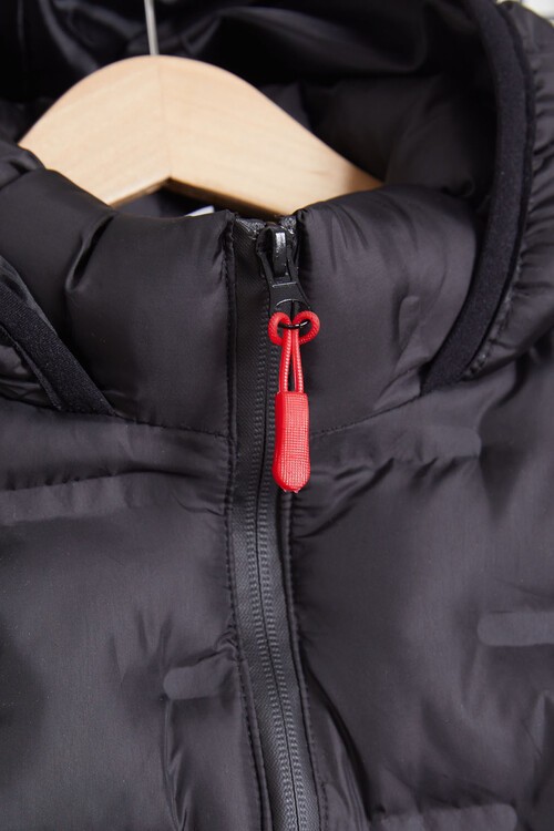 Erkek Çocuk Düz Desen Kapüşonlu Şişme Yelek 14647