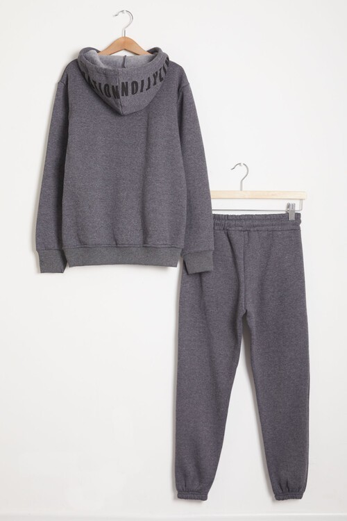 Erkek Çocuk İçi Polarlı Kalın Eşofman Takımı 14168