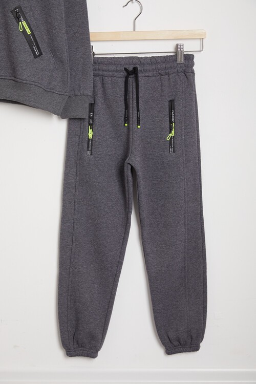 Erkek Çocuk İçi Polarlı Kalın Eşofman Takımı 14168