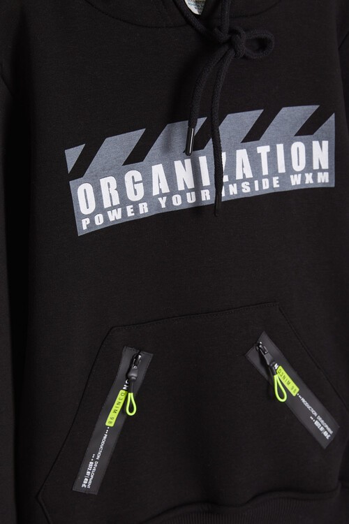 Erkek Çocuk İçi Polarlı Kalın Eşofman Takımı 14168