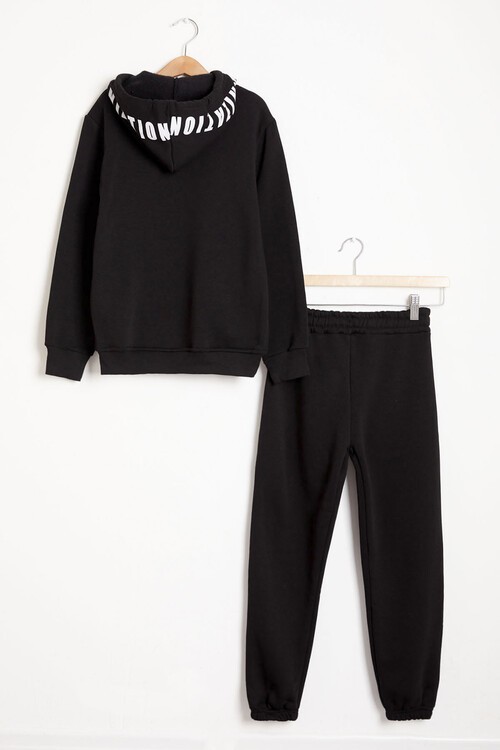 Erkek Çocuk İçi Polarlı Kalın Eşofman Takımı 14168