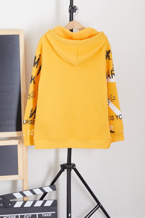 Erkek Çocuk Mark Yazı Baskılı Sweatshirt 9-14 Yaş 14141