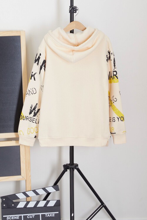 Erkek Çocuk Mark Yazı Baskılı Sweatshirt 9-14 Yaş 14141