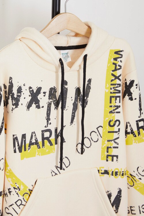 Erkek Çocuk Mark Yazı Baskılı Sweatshirt 9-14 Yaş 14141