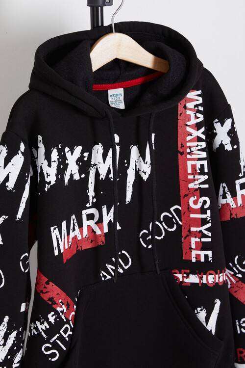 Erkek Çocuk Mark Yazı Baskılı Sweatshirt 9-14 Yaş 14141