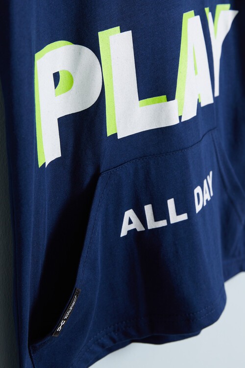 Erkek Çocuk Play Yazı Baskılı Tshirt 9-12 Yaş 14057