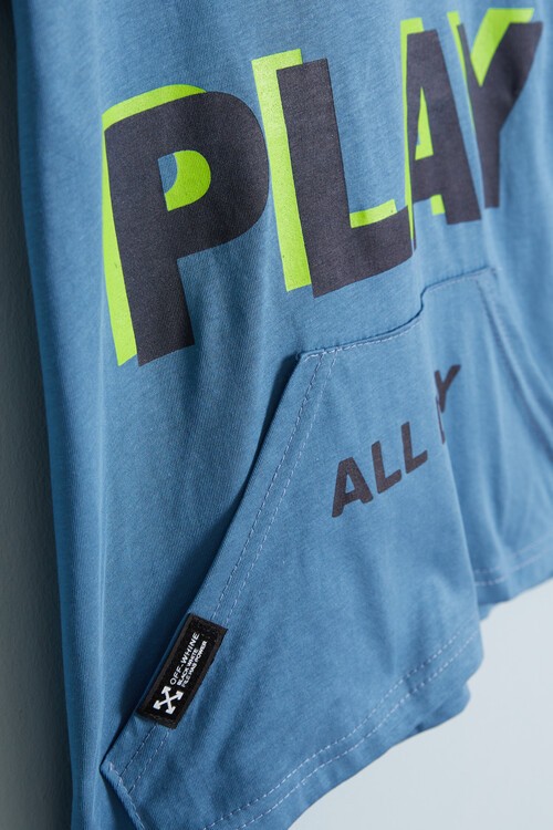 Erkek Çocuk Play Yazı Baskılı Tshirt 9-12 Yaş 14057