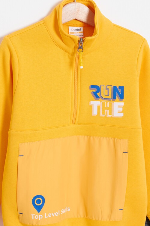 Erkek Çocuk Yazı Baskılı Polarlı Kalın Eşofman Takım 14622