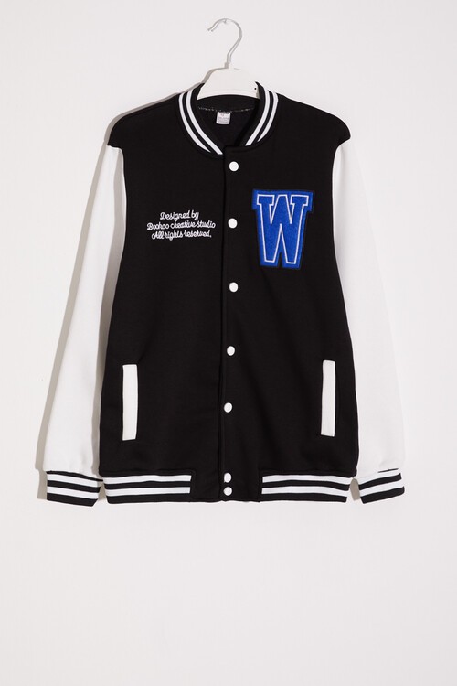 Erkek Çocuk Yazı Nakışlı Kolej Ceket 14645