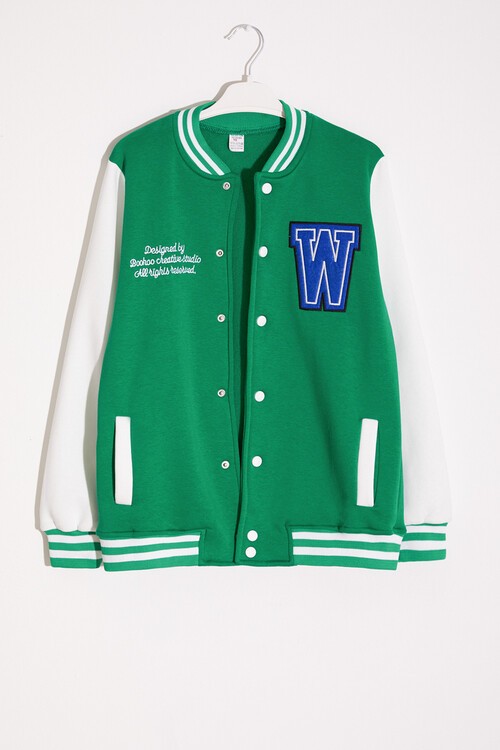 Erkek Çocuk Yazı Nakışlı Kolej Ceket 14645