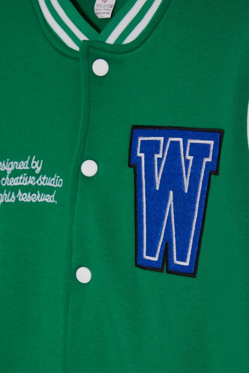 Erkek Çocuk Yazı Nakışlı Kolej Ceket 14645