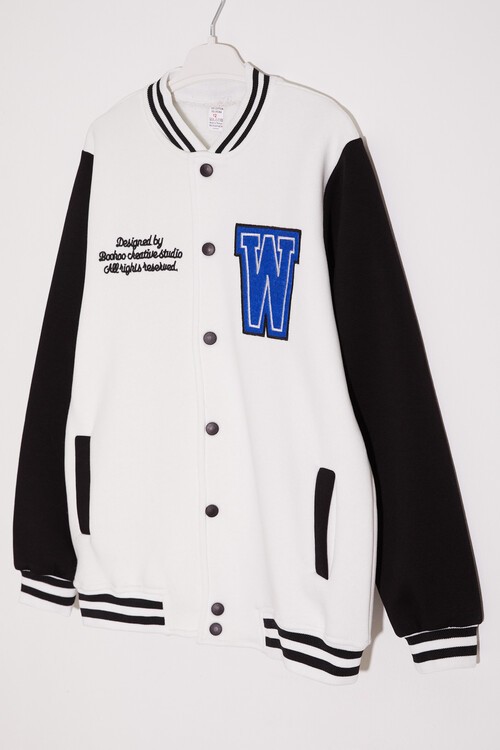 Erkek Çocuk Yazı Nakışlı Kolej Ceket 14645