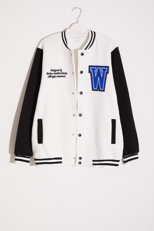 Erkek Çocuk Yazı Nakışlı Kolej Ceket 14645