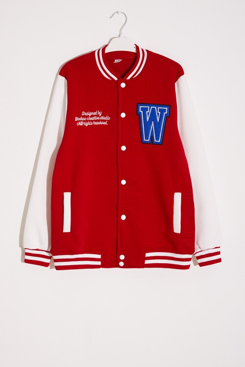 Erkek Çocuk Yazı Nakışlı Kolej Ceket 14645