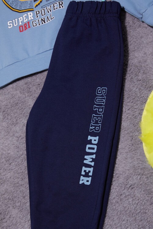 Kaplan Baskılı Kolları Yazılı Erkek Bebek Takım 14998