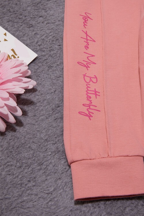 Kelebek Baskılı Simli Kız bebek Eşofman Takımı 14999