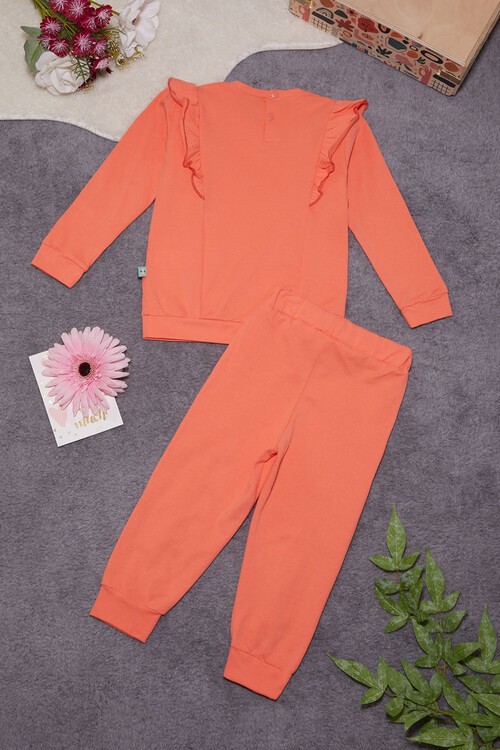 Kelebek Baskılı Simli Kız bebek Eşofman Takımı 14999