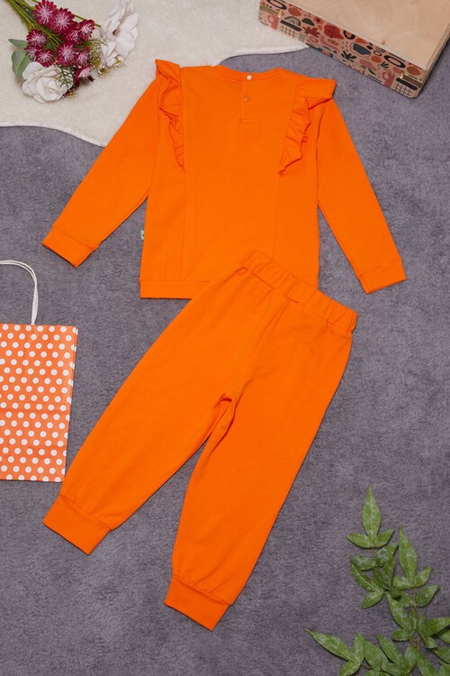 Kelebek Baskılı Simli Kız bebek Eşofman Takımı 14999