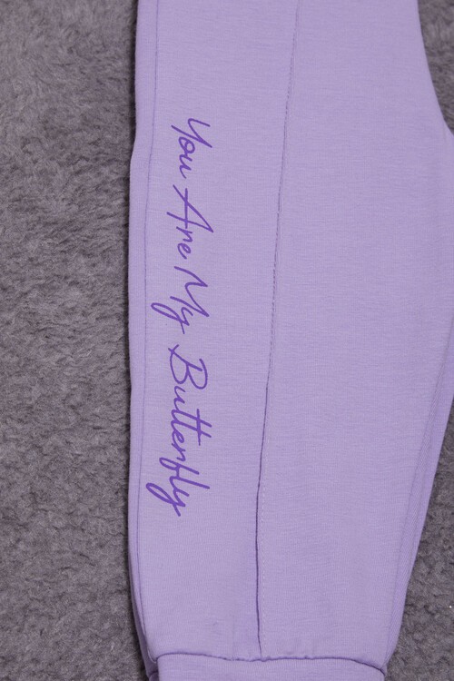 Kelebek Baskılı Simli Kız bebek Eşofman Takımı 14999