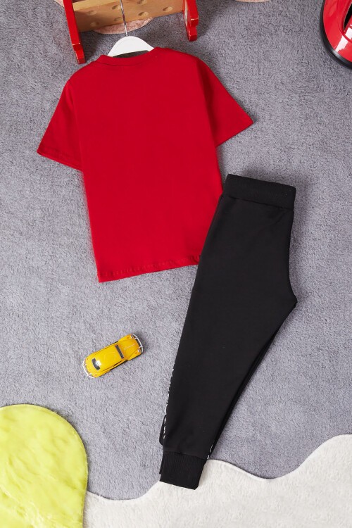 Kırmızı Örümcek Adam Baskılı Tişörtlü Erkek Çocuk Takım 15218