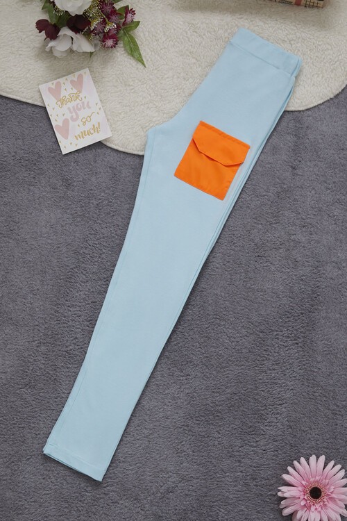 Kız Çocuk Baskılı Tayt 10-15 Yaş 13967