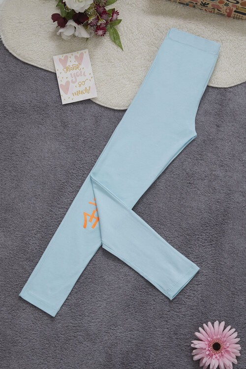 Kız Çocuk Baskılı Tayt 10-15 Yaş 13967