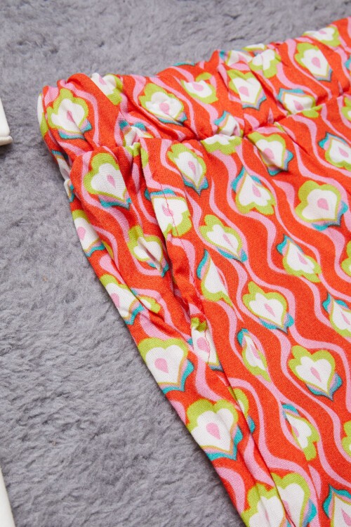 Kız Çocuk Beyaz Yazılı Pantolonlu Bluz Takım 15273