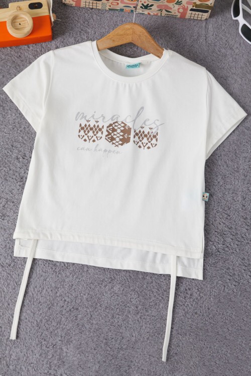 Kız Çocuk Çizgi Desenli Bluz ve Pantolonlu 2li Takım 15136