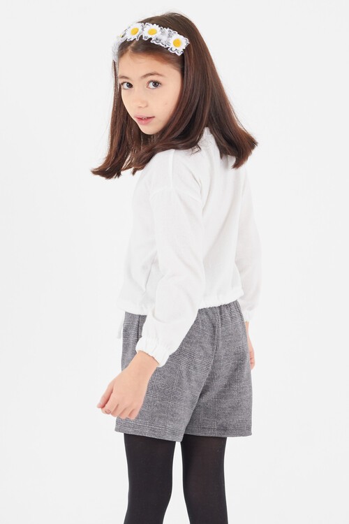 Kız Çocuk Etekli Bluzlu Takım 4-12 Yaş 14636