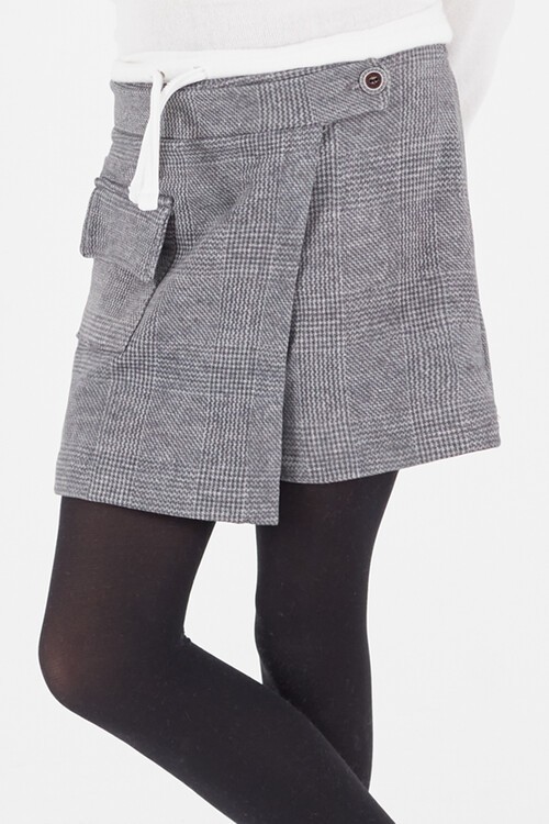 Kız Çocuk Etekli Bluzlu Takım 4-12 Yaş 14636