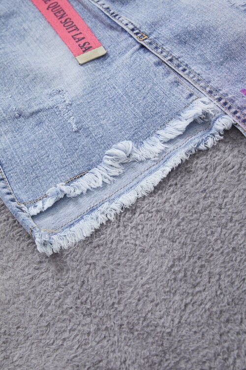 Kız Çocuk Kemerli Baskılı Desing Etek 9-14 Yaş 13915