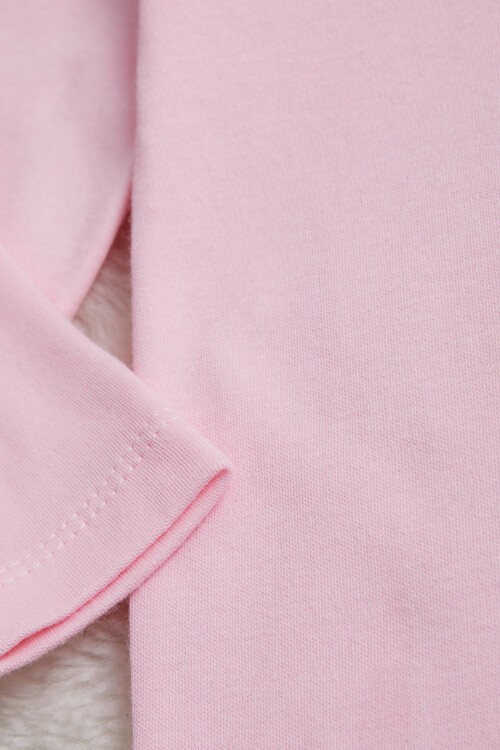 Kız bebek Pembe Uzun Kollu Çıtçıtlı Badi 14670