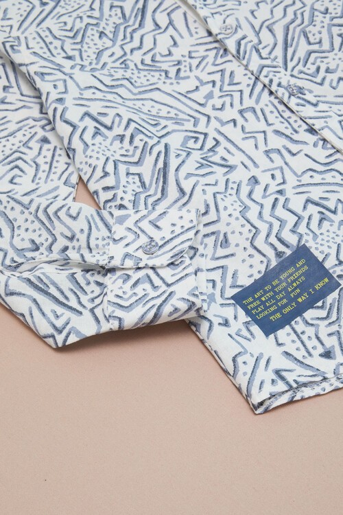 Lacivert Çizgili Gömlekli Erkek Çocuk Alt Üst Takım 15096