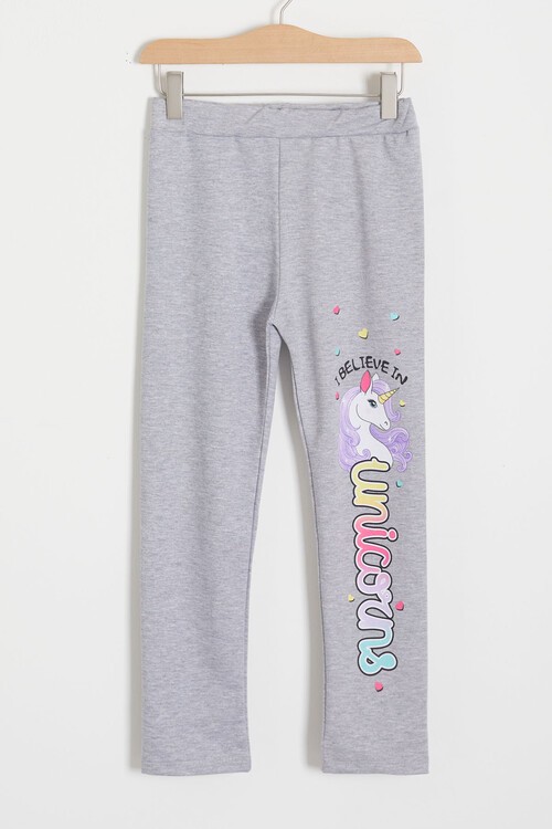 Lila Simli Unicorn Baskılı Kız Çocuk Alt-Üst Takım 15040